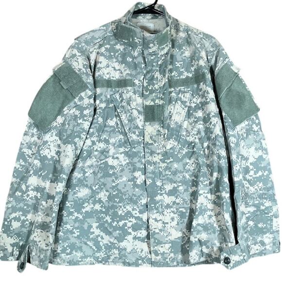 Military Army Combat Mens Coat Green Camouflage Uniform Digicam Medium Regular - Picture 1 of 13
